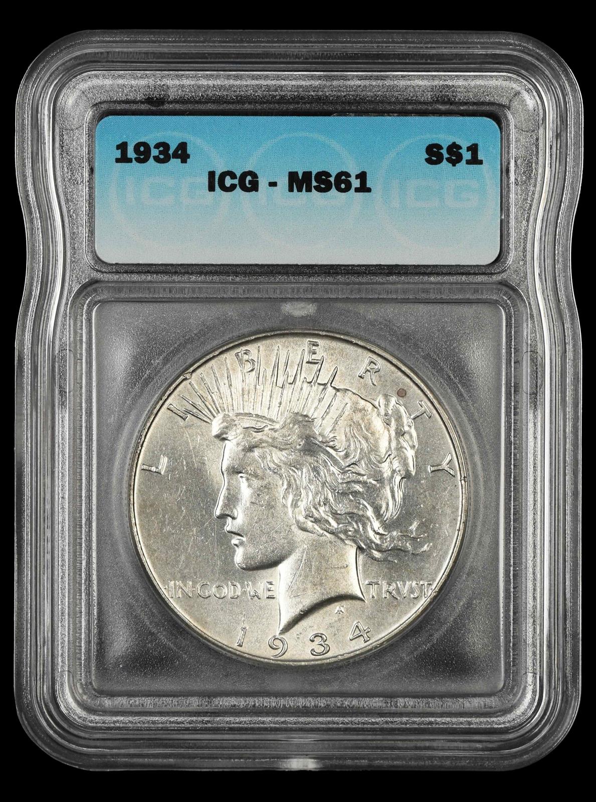 1934 $1 ICG MS61