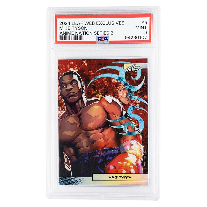 2024 Leaf Web Exclusives Mike Tyson Anime Nation Series 2 #5 PSA Mint 9 Cert #94230107