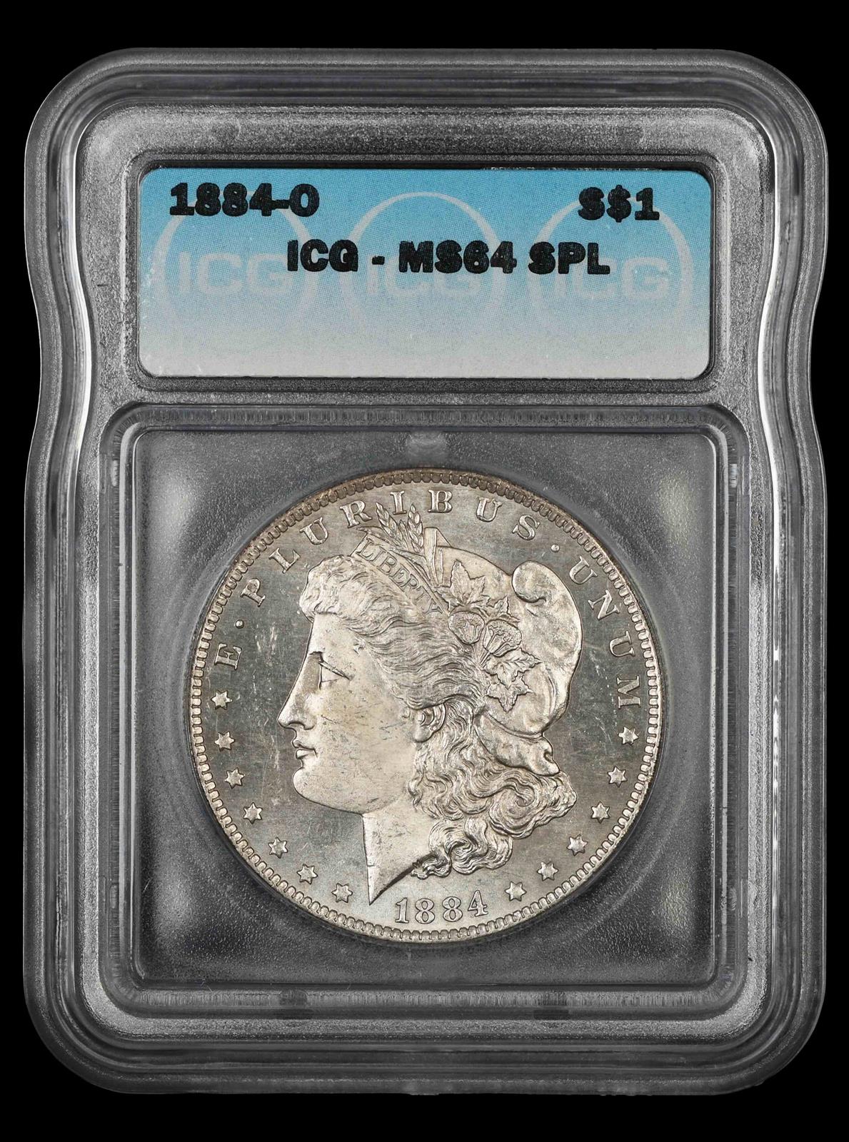1884 O $1 ICG MS64SPL