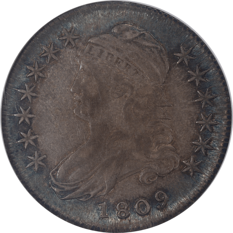 1809 Capped Bust Half Dollar 50c NGC XF 45 - Nice Original Coin