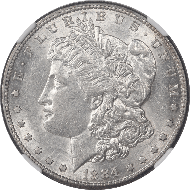 1884-S Morgan Silver Dollar $1 NGC AU 55 - Nice Original Coin