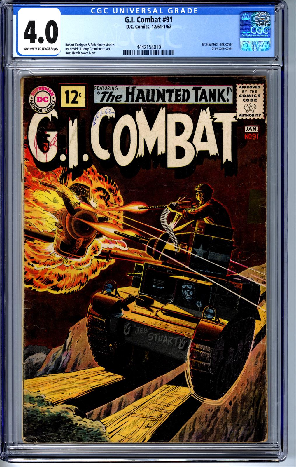 G.I. Combat #91 CGC 4.0 4.0