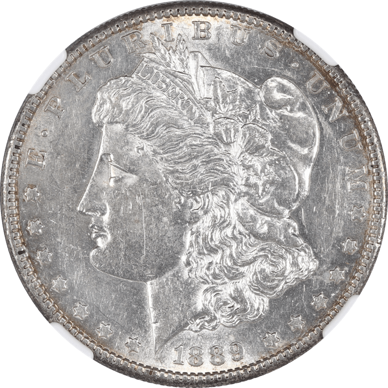 1889-S Morgan Silver Dollar $1 NGC AU 58 