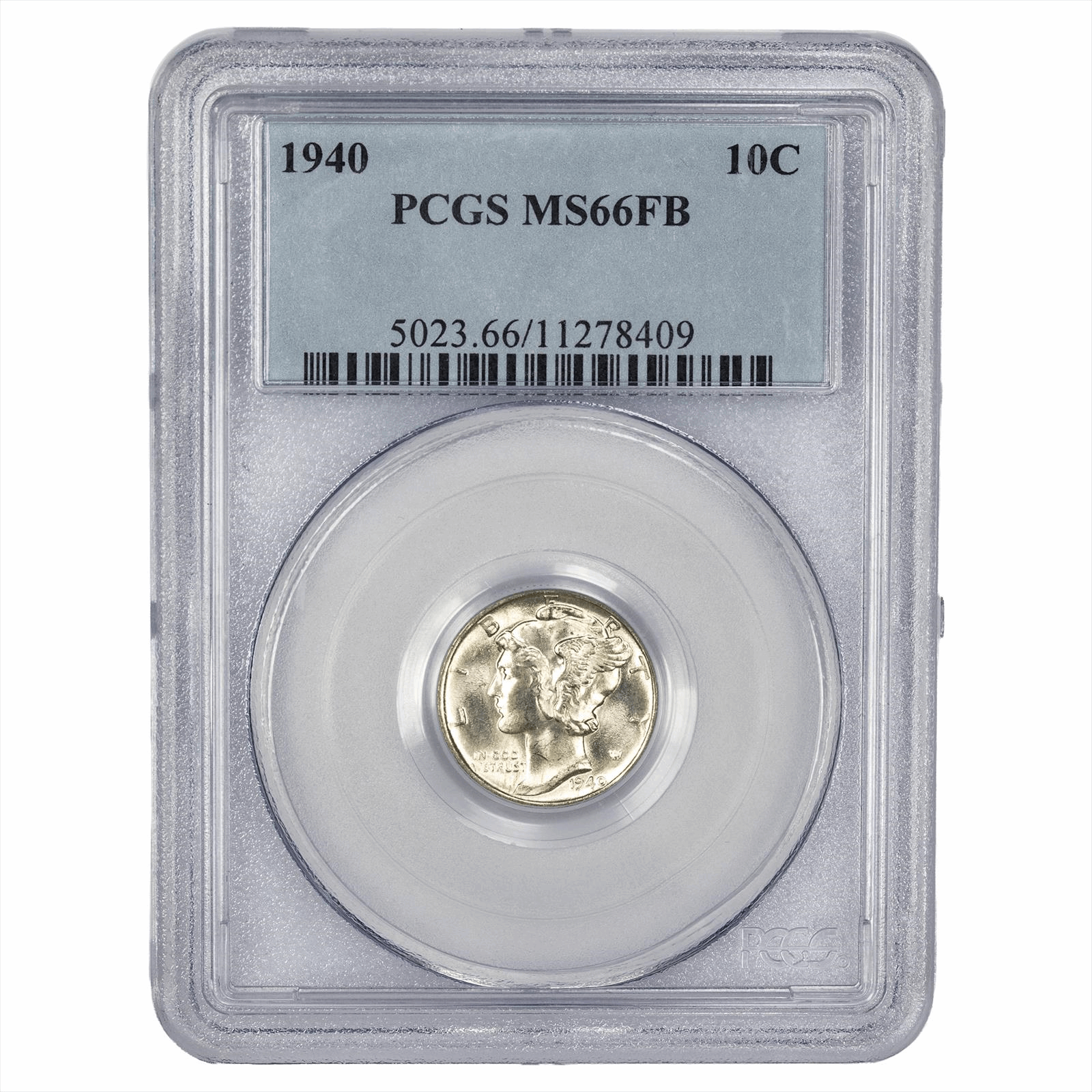 1940 Mercury Dime 10C PCGS MS 66 FB