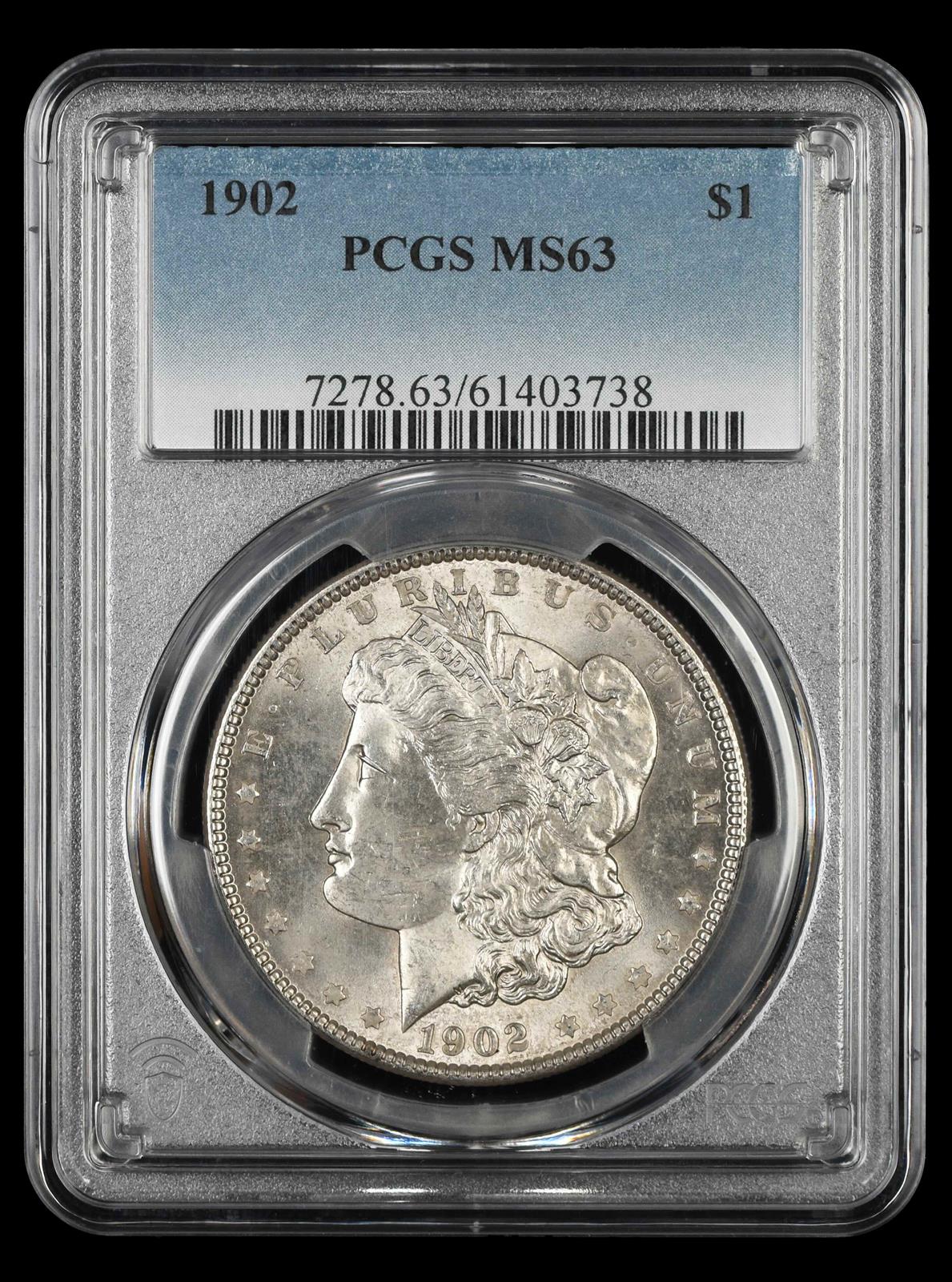 1902 $1 PCGS  MS63