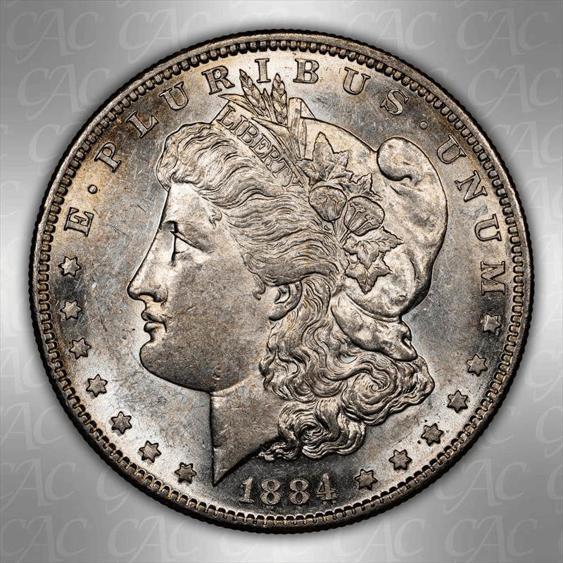 1884-S S$1 CACG AU58 