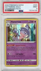 2020 Pokemon SWSH Hatterene Holo Champions Path #020 PSA MINT 9 