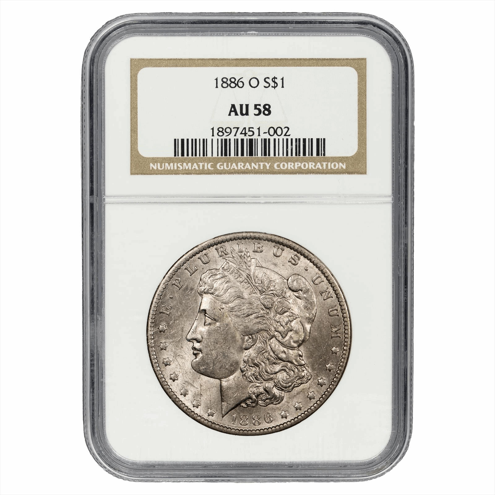 1886-O Morgan Dollar $1 NGC AU 58 