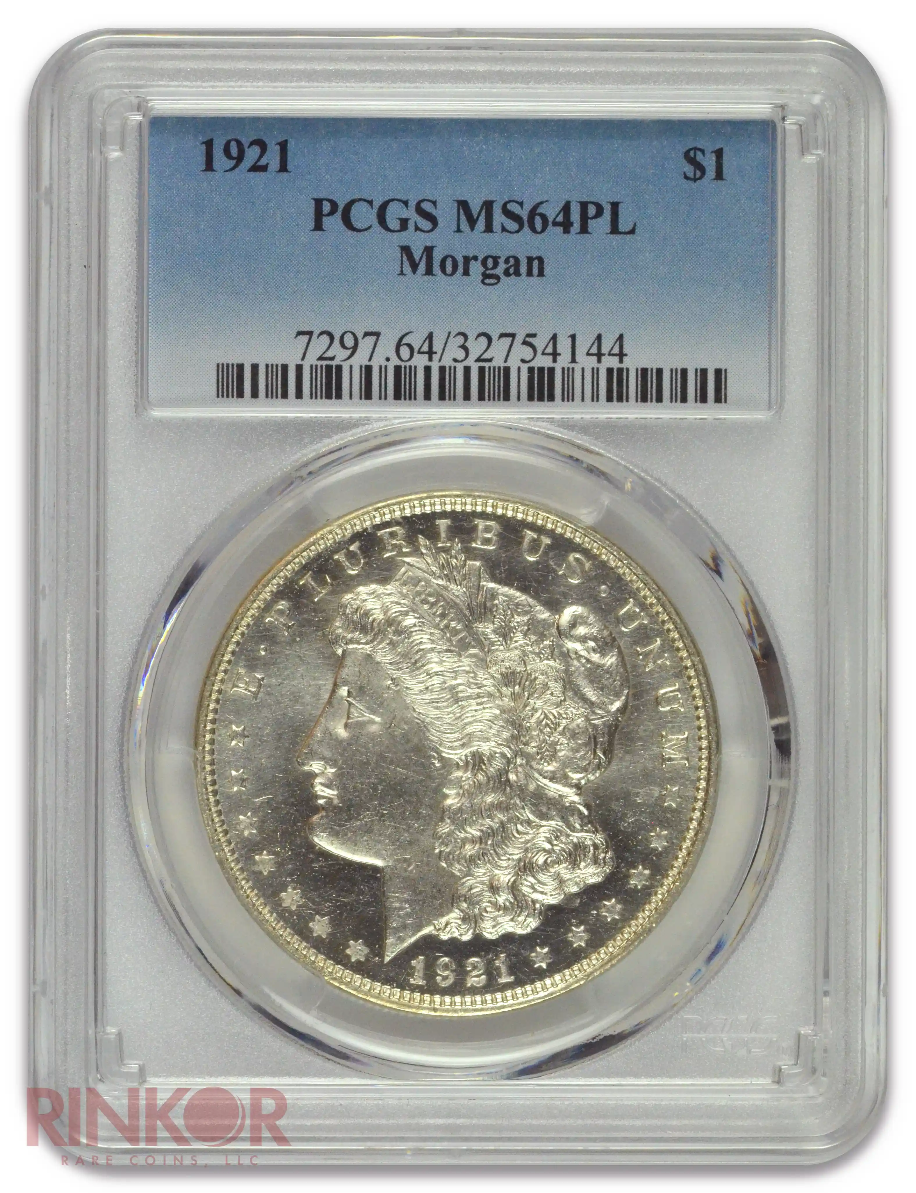 1921 $1 Morgan Dollar PCGS MS 64 PL