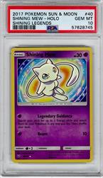 2017 Pokemon Sun & Moon Shining Legends Shining Mew Holo #40 PSA GEM MT 10 