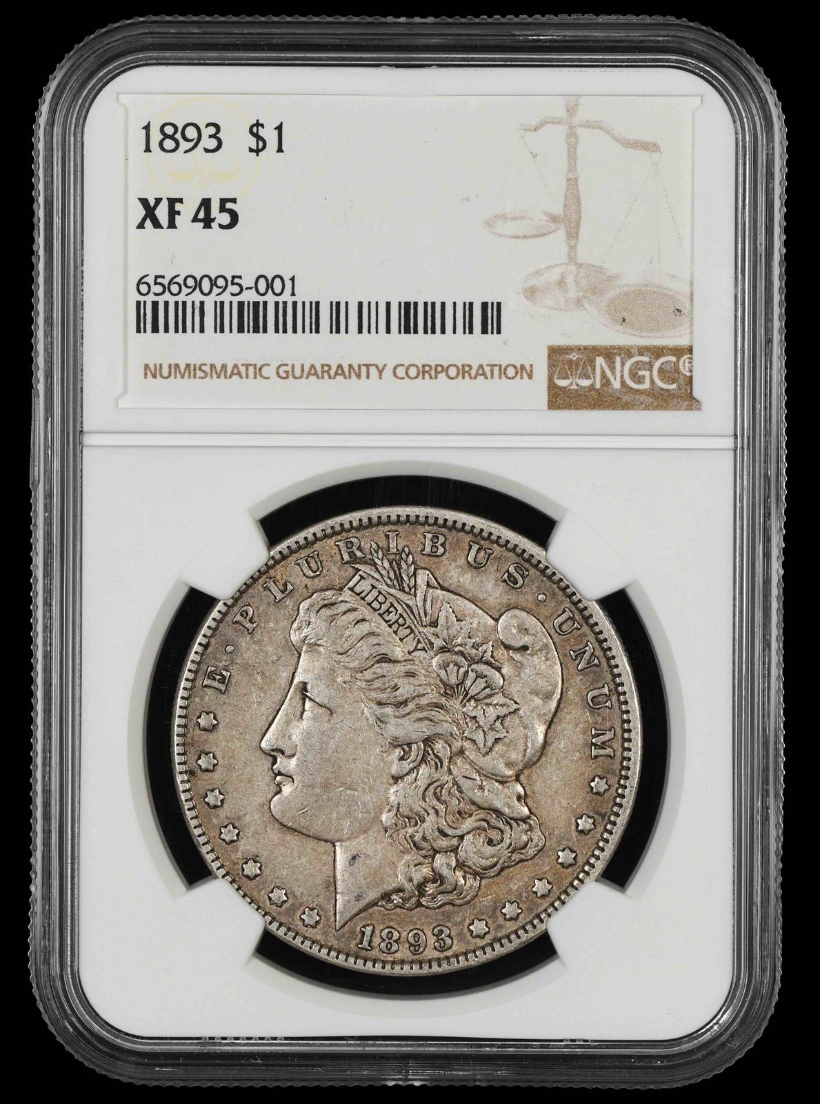 1893 $1 NGC XF-45