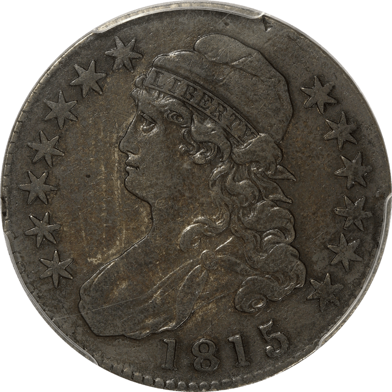 1815/2 Capped Bust Half Dollar 50c, PCGS VF30 - Nice Original Coin