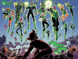Hal Jordan and the Green Lantern Corps #13 Page 6 & 7 Artist:  V. Ken Marion (Penciller) Media Type: Pen and Ink Art Type: Interior Page 
