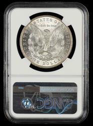 1888 O $1 VAM 9 DDR Arrows Top 100 Bill Fivaz Signature Label NGC MS 63