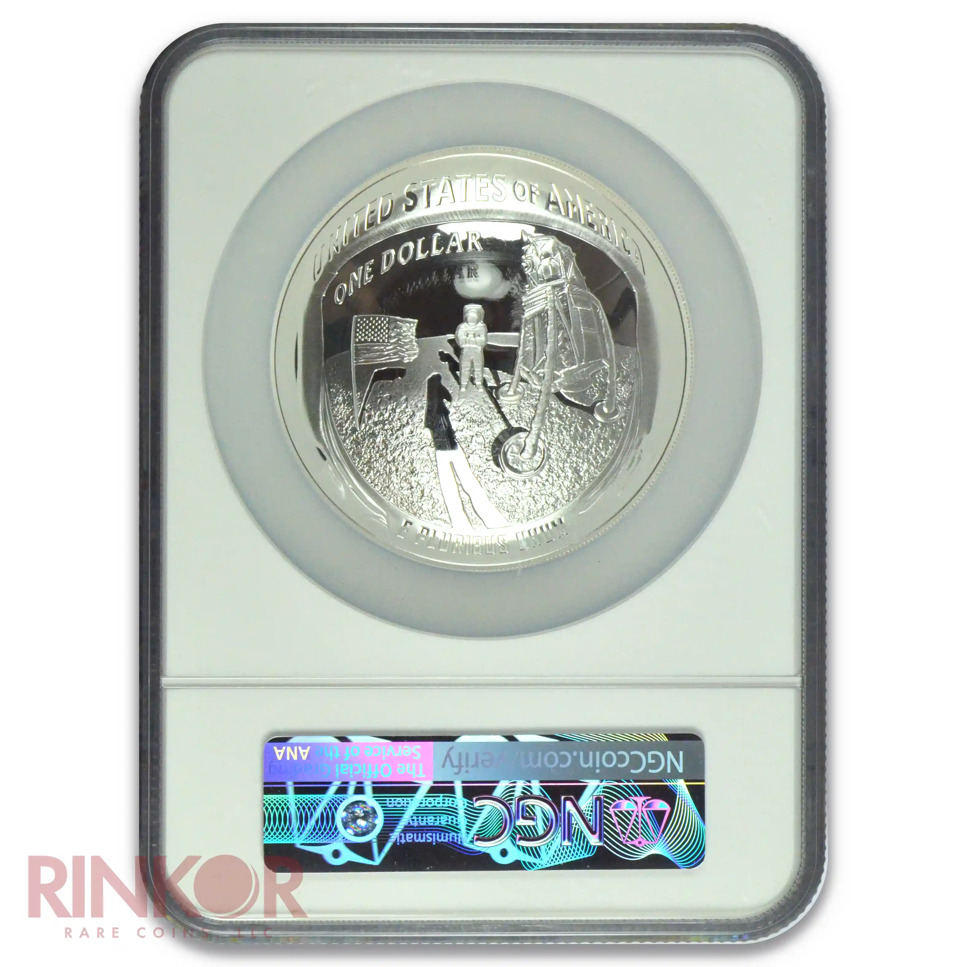 2019-P Apollo 11 50th Anniversary $1 5oz Silver First Releases NGC PF 70