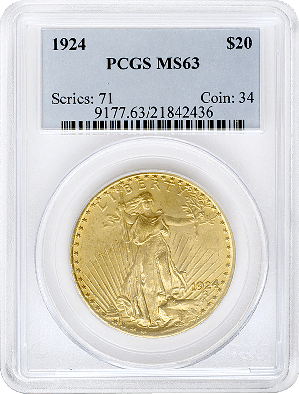 $20 Saint Gaudens MS63 (Date Varies) 