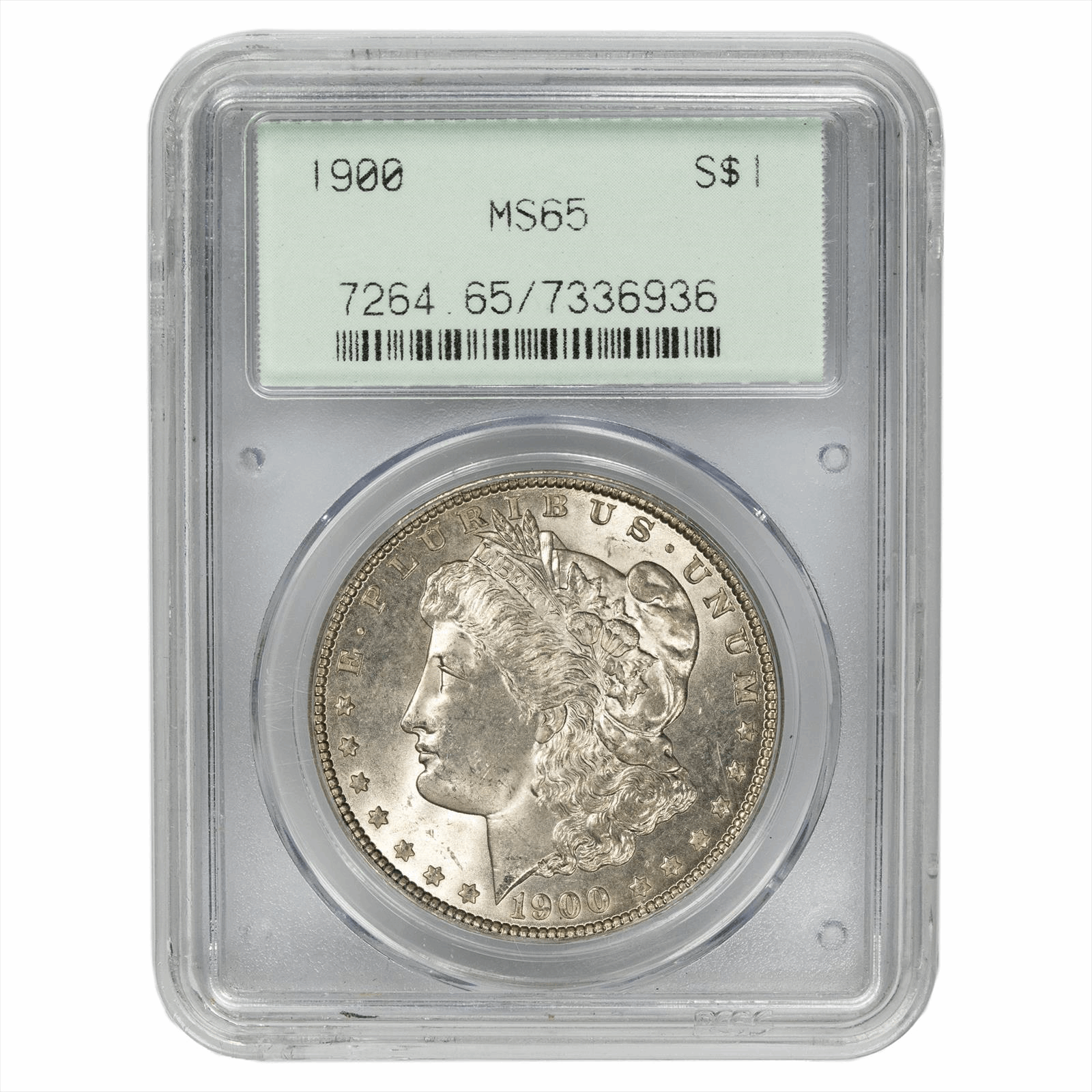 1900 $1 Morgan Silver Dollar PCGS MS 65 