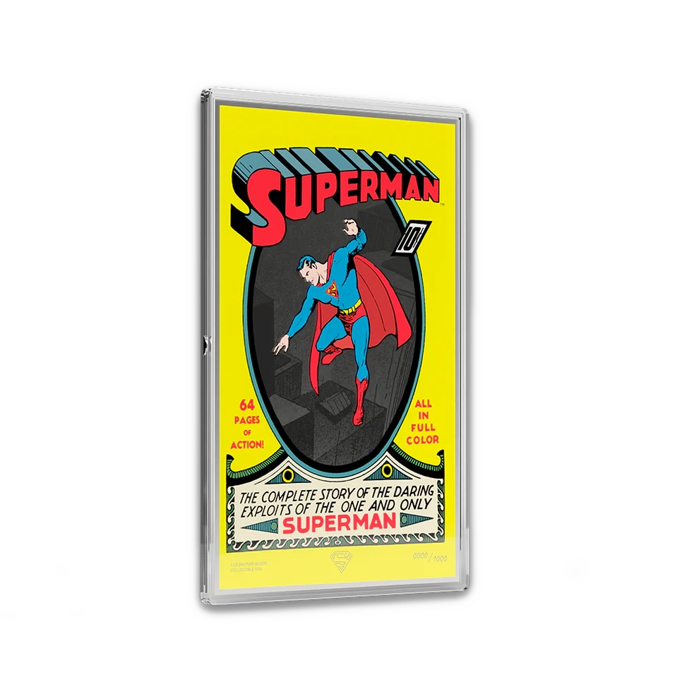 2026 Niue Comics Cover - Superman #1: Summer 1939 1oz Silver Foil 