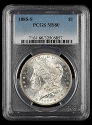 1885-S $1 PCGS MS 60