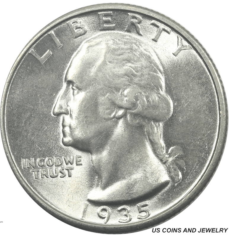 1935-P Washington Quarter, Gem Uncirculated - Nice Original Coin