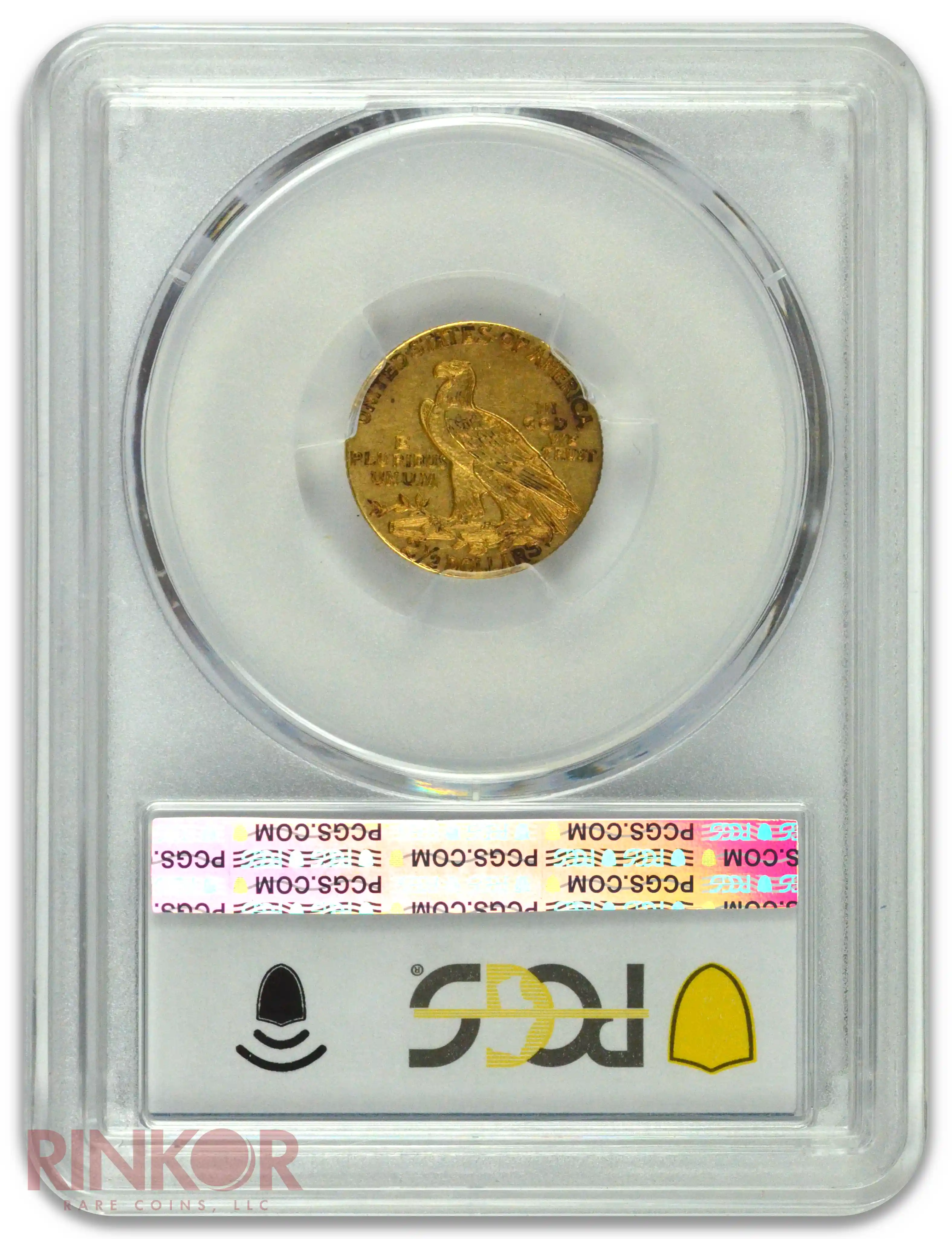 1911-D Weak D $2.50 Indian Head PCGS Reverse