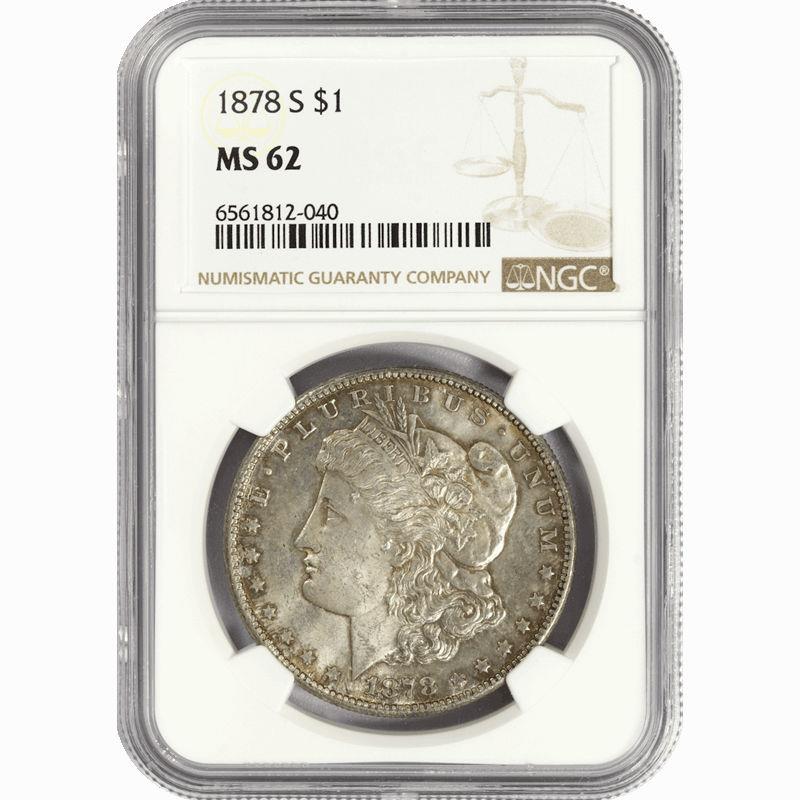 1922-S Silver PEACE Dollar $1 NGC - U.S. Coins and Jewelry