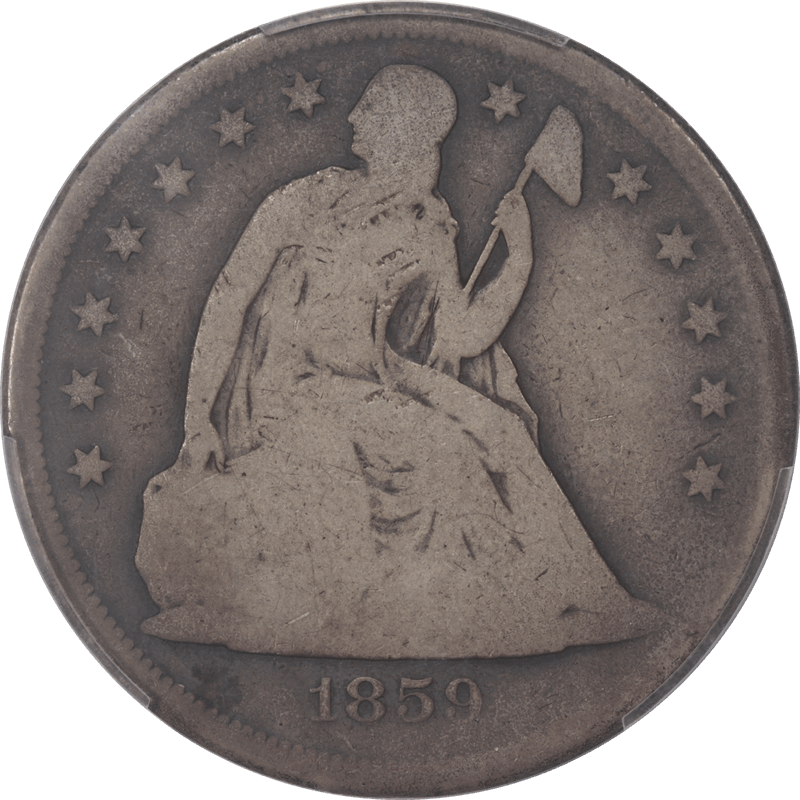 1859-O Seated Liberty Dollar $1 PCGS CAC G 04 