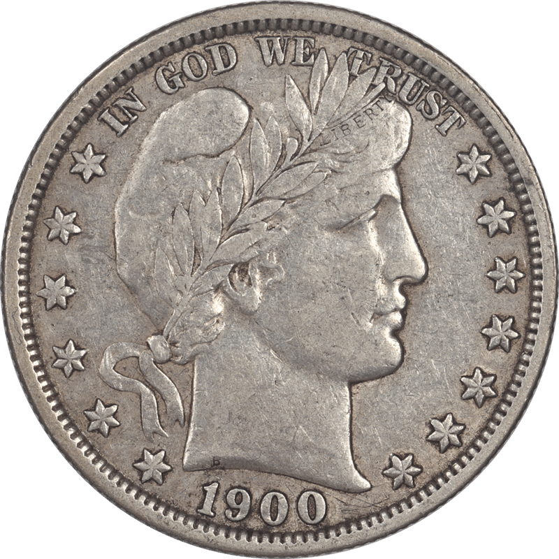 1900-O Barber Half Dollar 50c Raw Ungraded Coin 