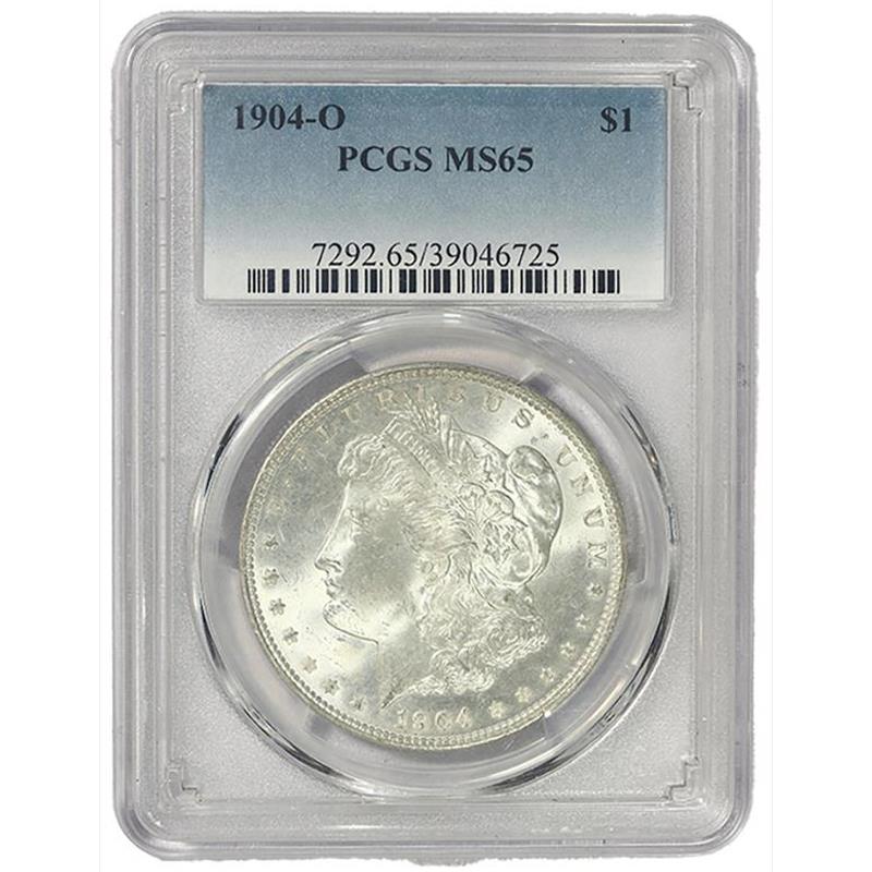 1904-O $1 Morgan Silver Dollar - PCGS MS65 - Nice White Coin! Well-Struck!