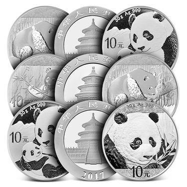 30g .999 Silver Chinese Panda -Assorted Years- 