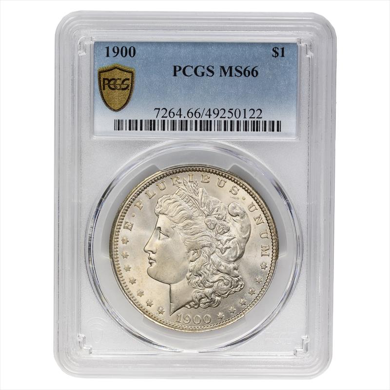 1900 Morgan Dollar, $1 PCGS MS 66 