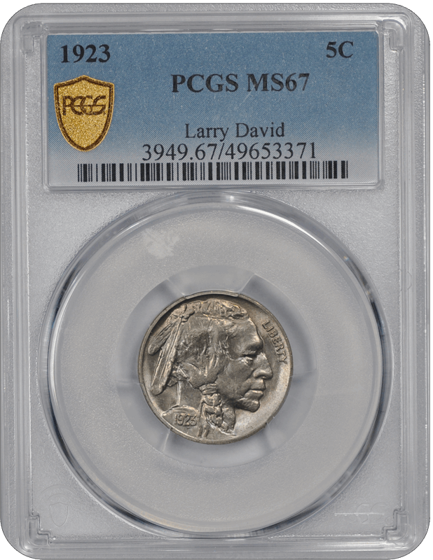 1923 Buffalo PCGS MS 67