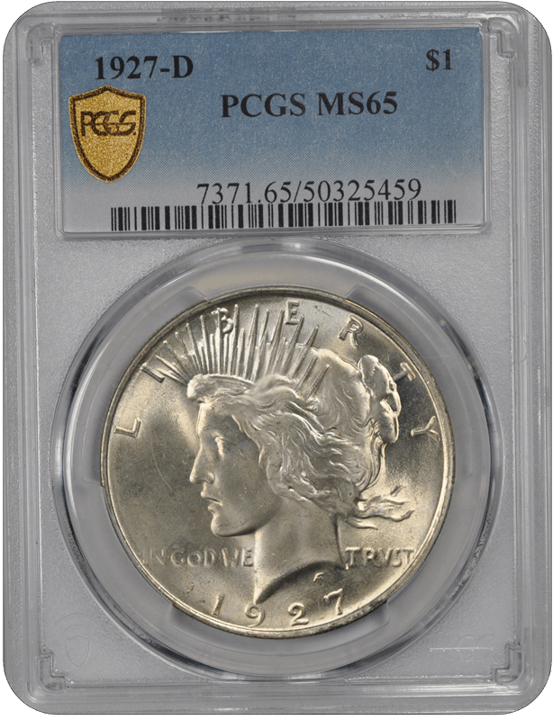 1927-D Peace PCGS MS 65