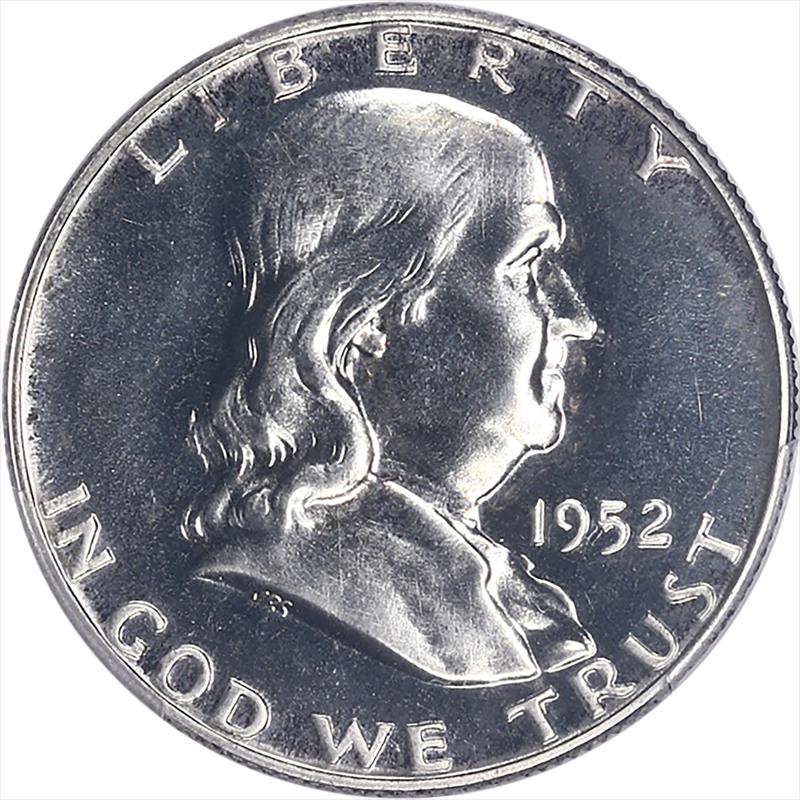 1952 Franklin Half Dollar 50C PCGS PR 65 CAC - Nice Lustrous Coin