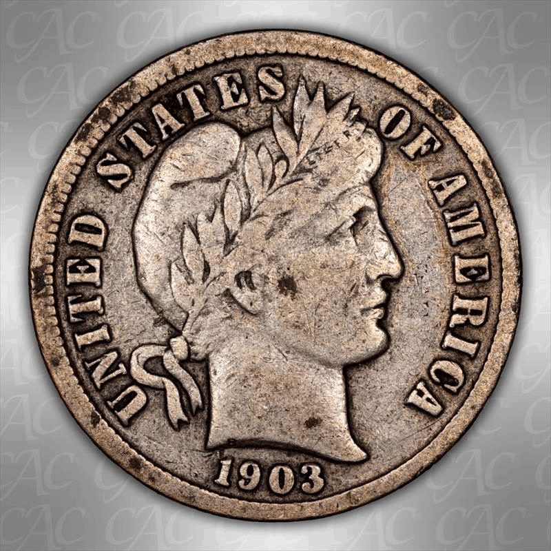 1903-S 10C CACG F-15