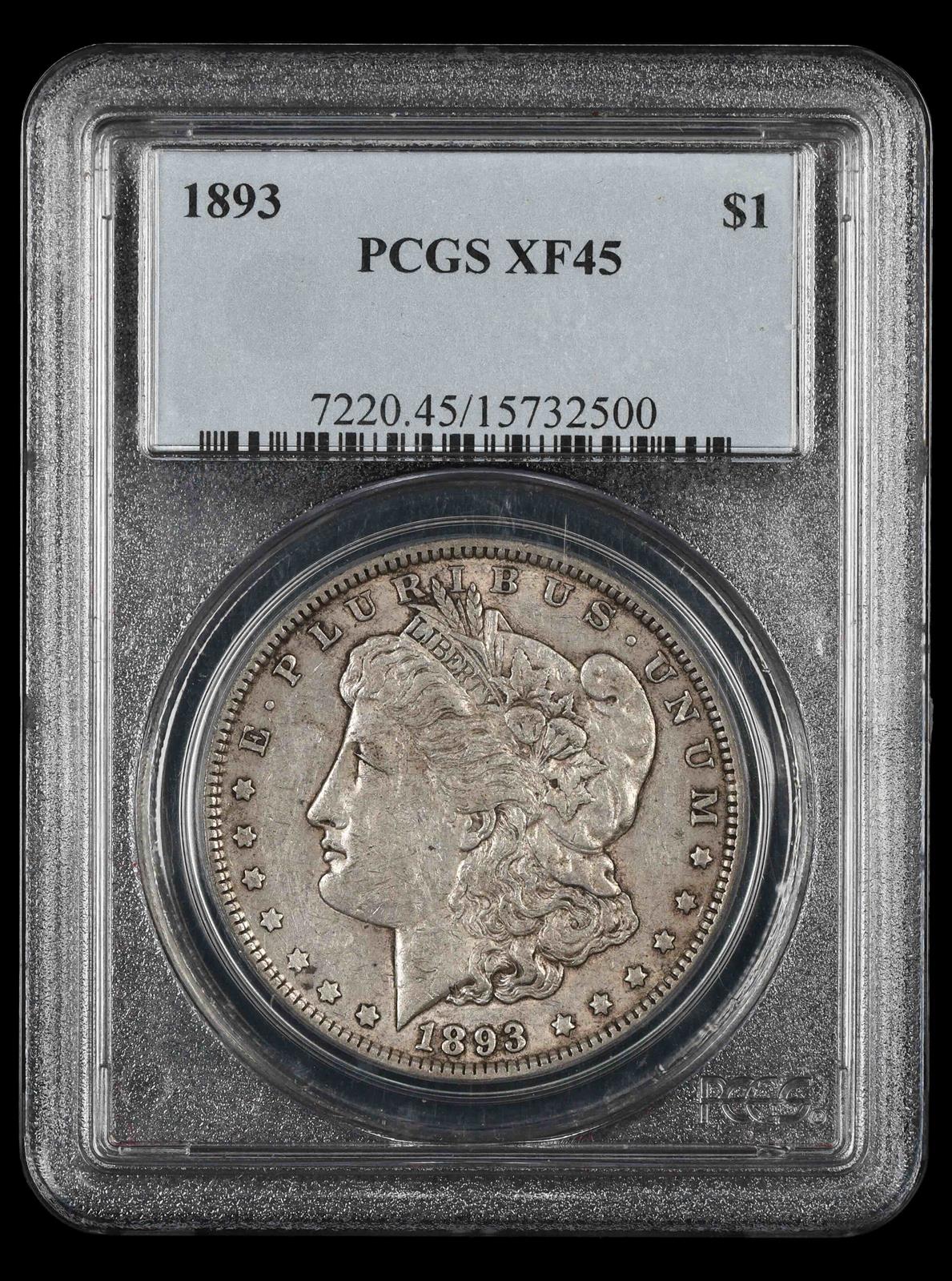 1893 $1 PCGS XF-45
