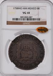 1758 MO MM Mexico 8 Real VG10 WINGS 