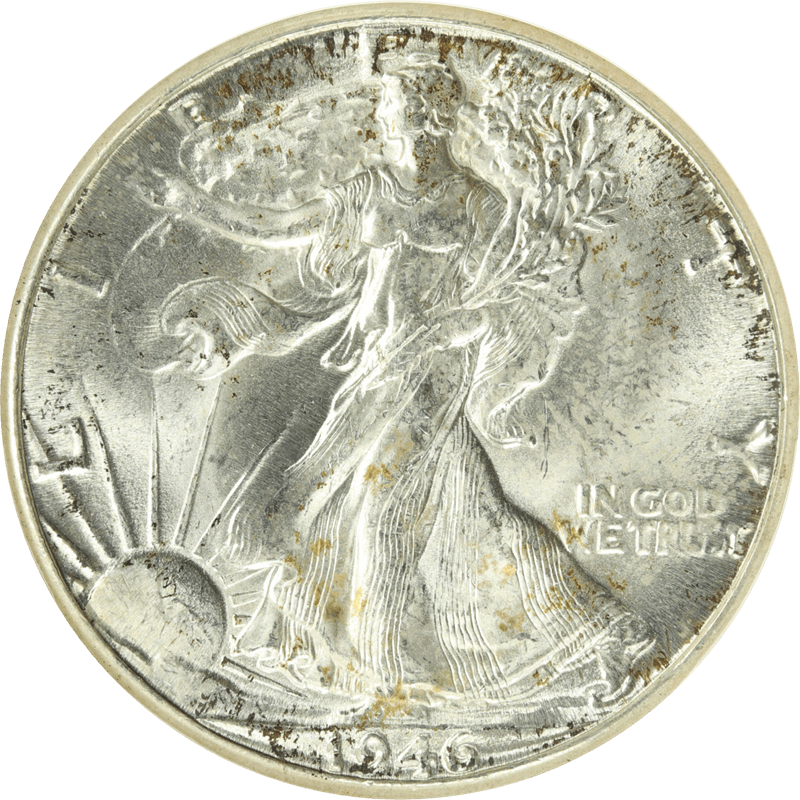 1946-D Walking Liberty Half Dollar 50c, NGC MS 64 CAC 