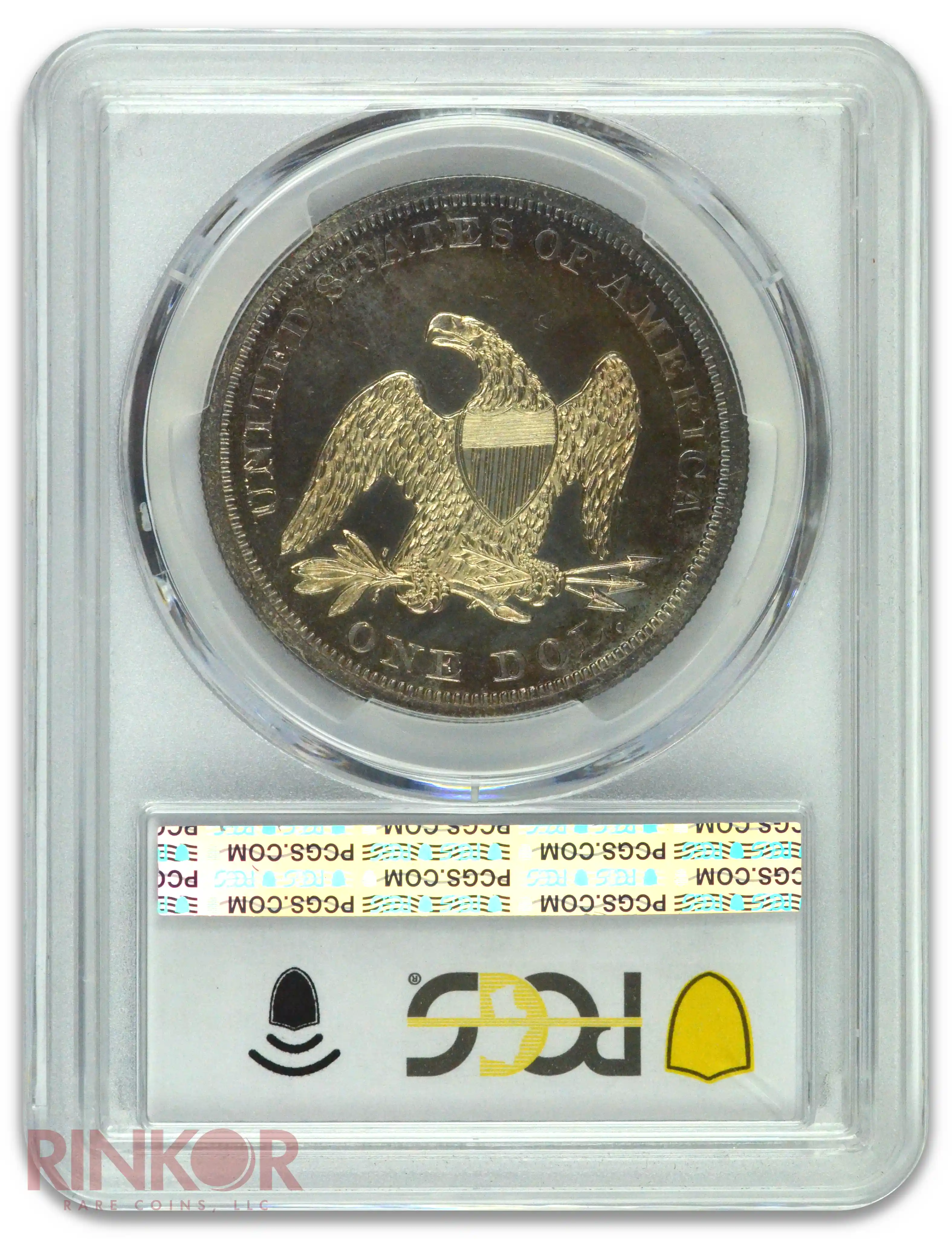 1862 $1 Seated Dollar PCGS PR 66