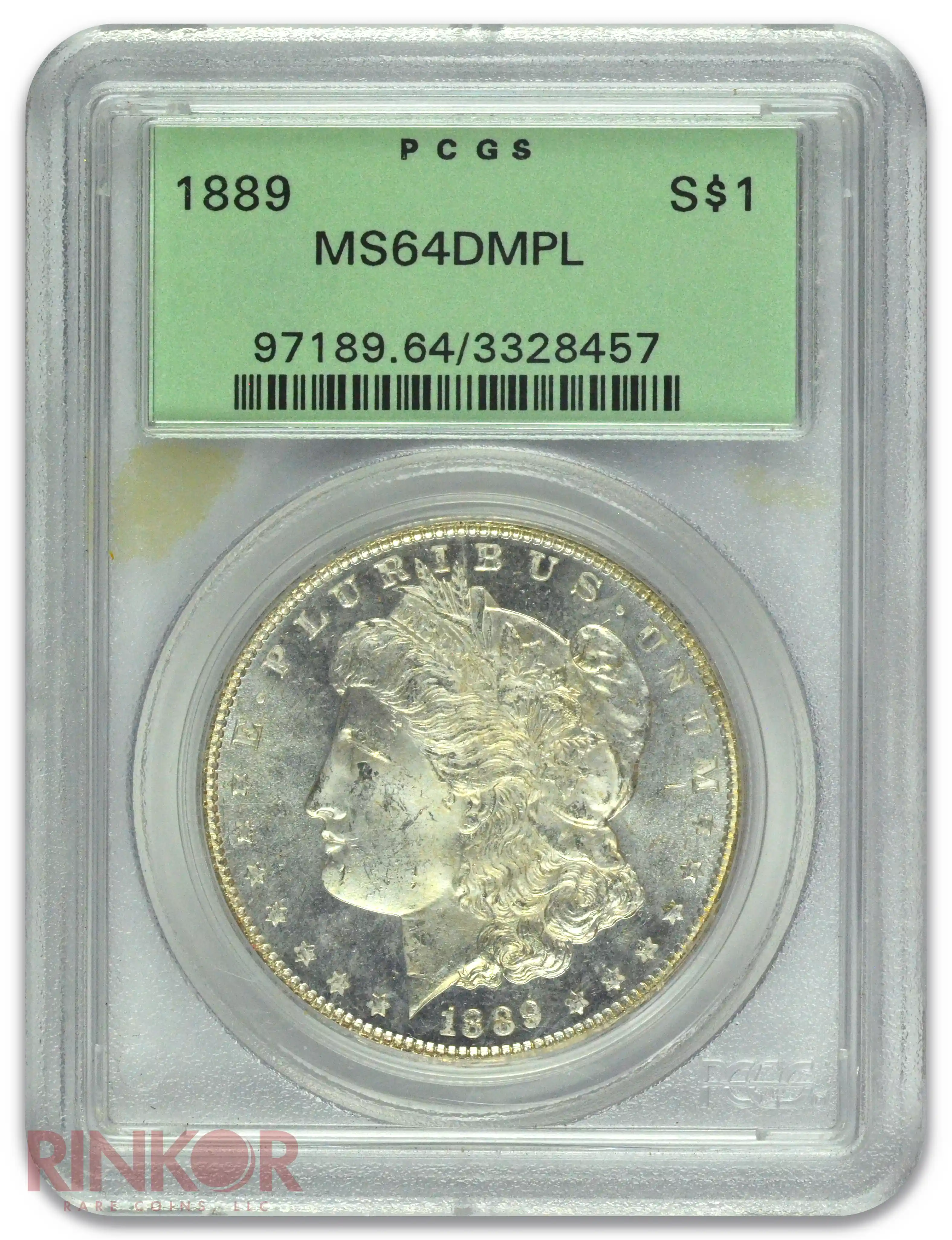 1889 $1 Morgan Dollar PCGS MS 64 DMPL