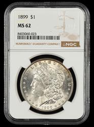 1899 $1 NGC MS 62