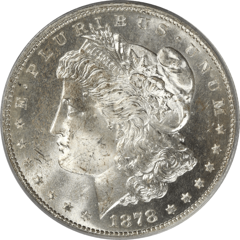 1878-S Morgan Silver Dollar $1, PCGS MS65  - Old Green Holder