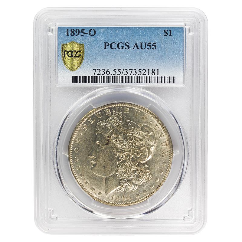 1895-O Morgan Dollar, $1 PCGS AU 55 