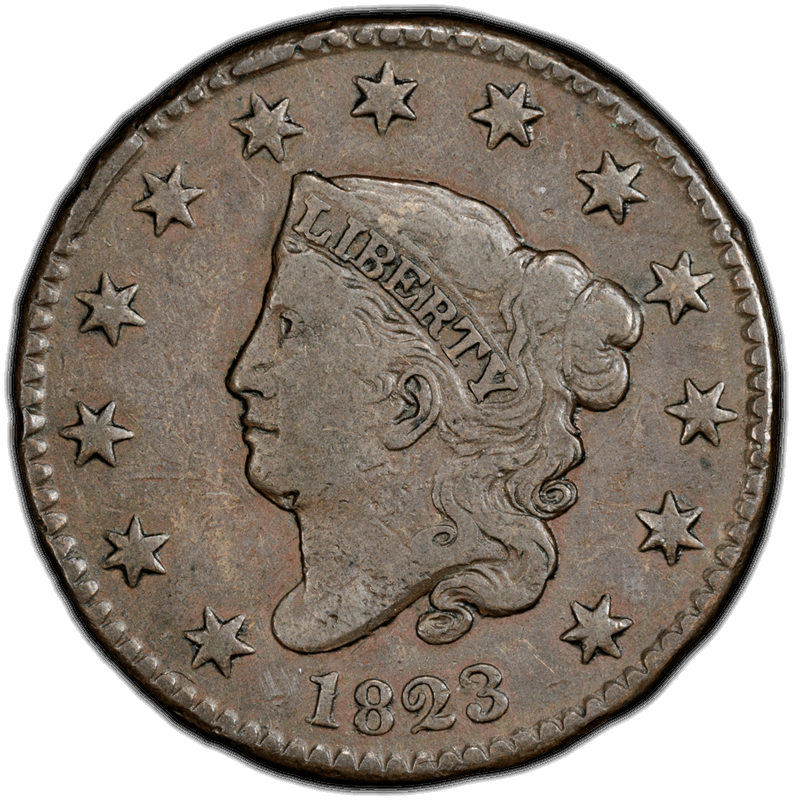 1823 1c PCGS VF-20