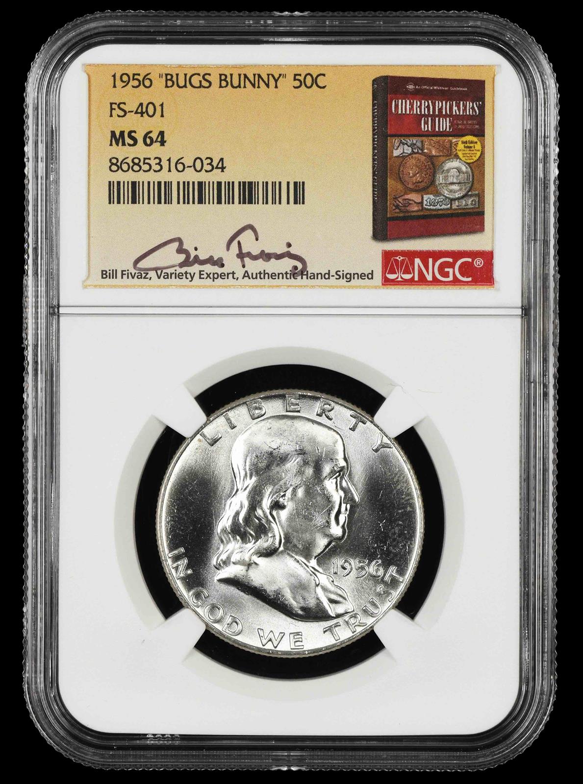 1956 Bugs Bunny Half Dollar NGC MS64