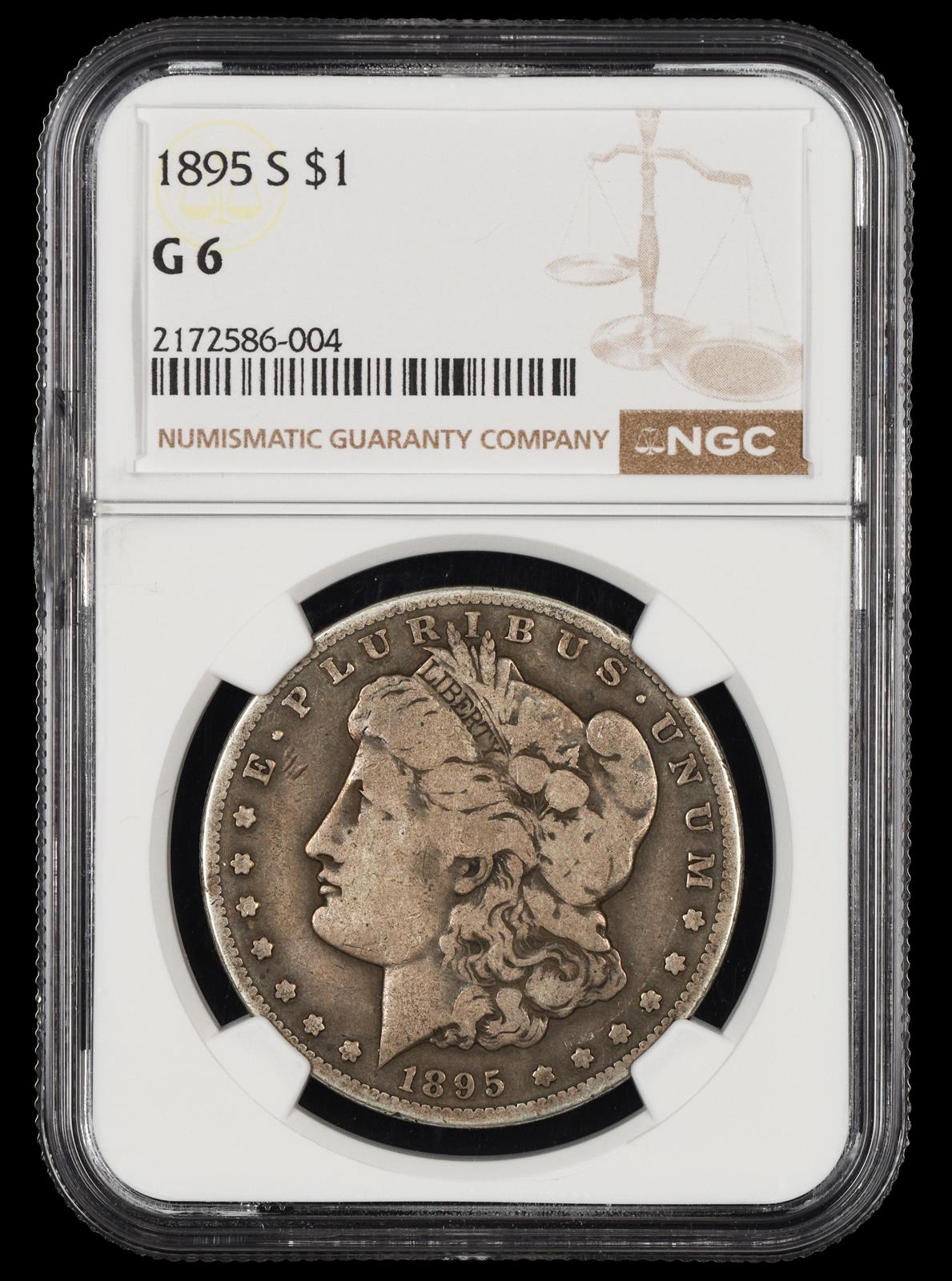 1895 S $1 NGC  G06