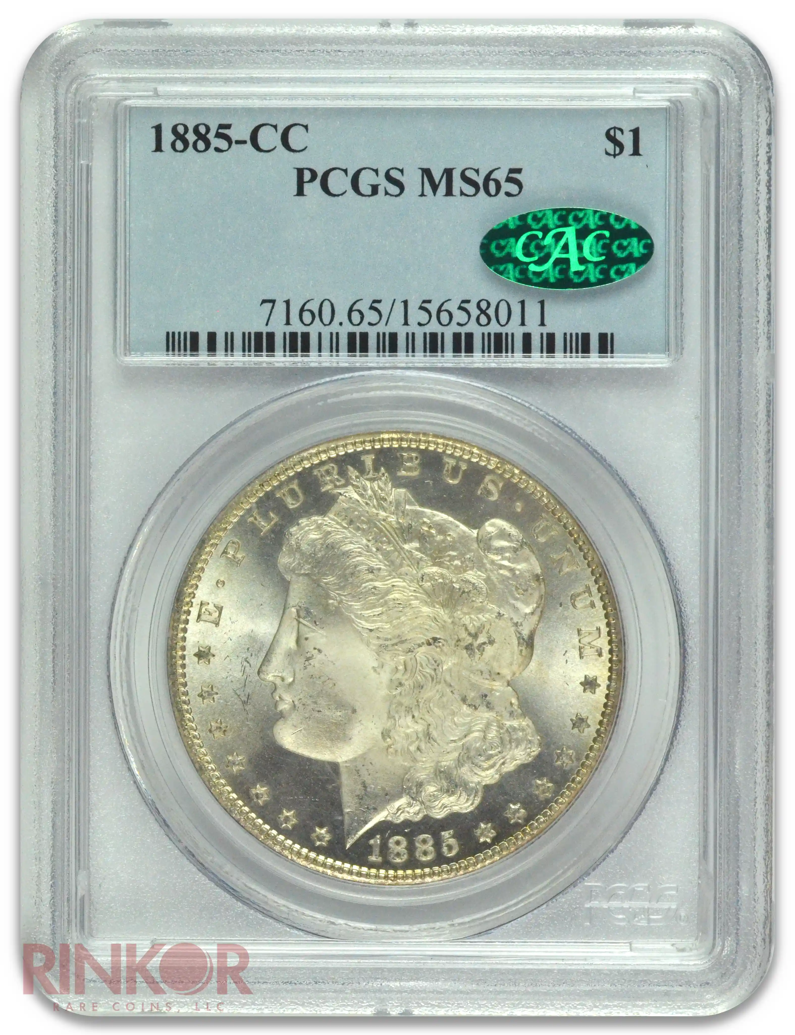 1885-CC $1 Morgan Dollar PCGS MS 65 CAC