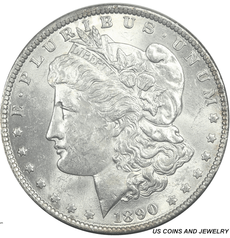 1890 Morgan Silver Dollar $1 Choice Uncirculated CU