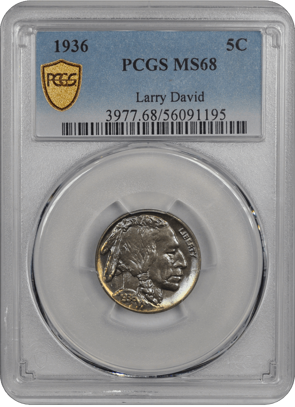 1936 Buffalo PCGS  MS 68