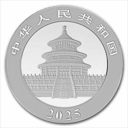 2025 10 Yaun 30 Gram Chinese Silver Panda, BU 